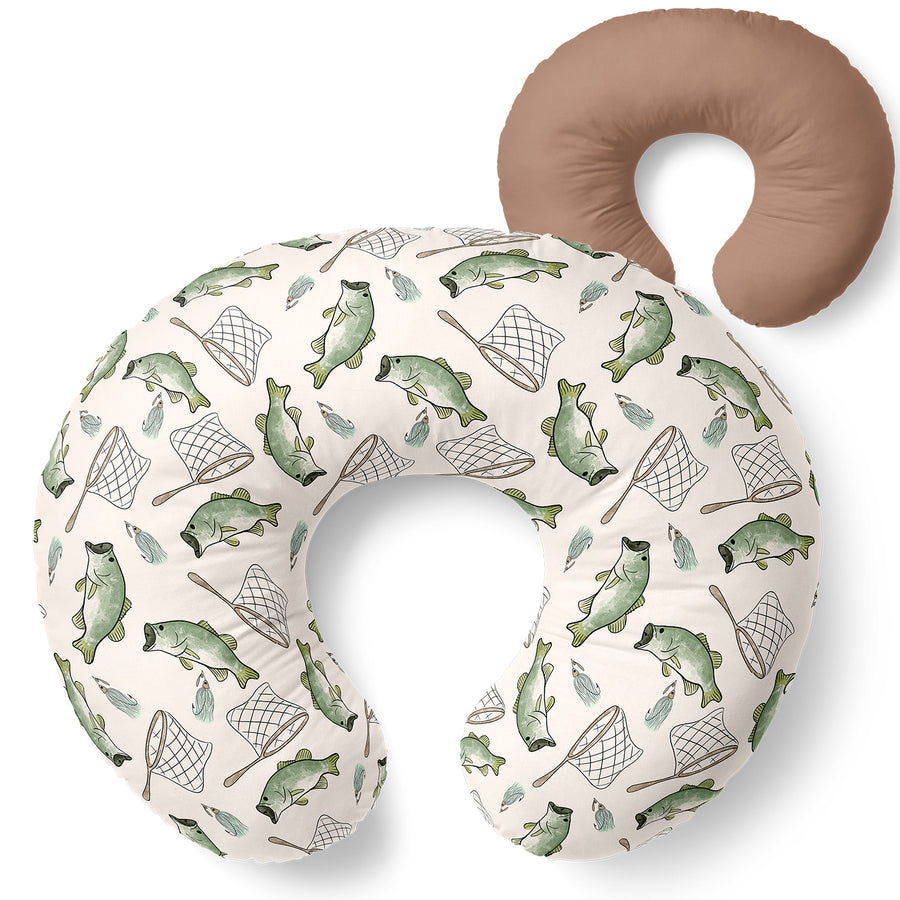 Nursing Pillow Cover - Gone Fishing