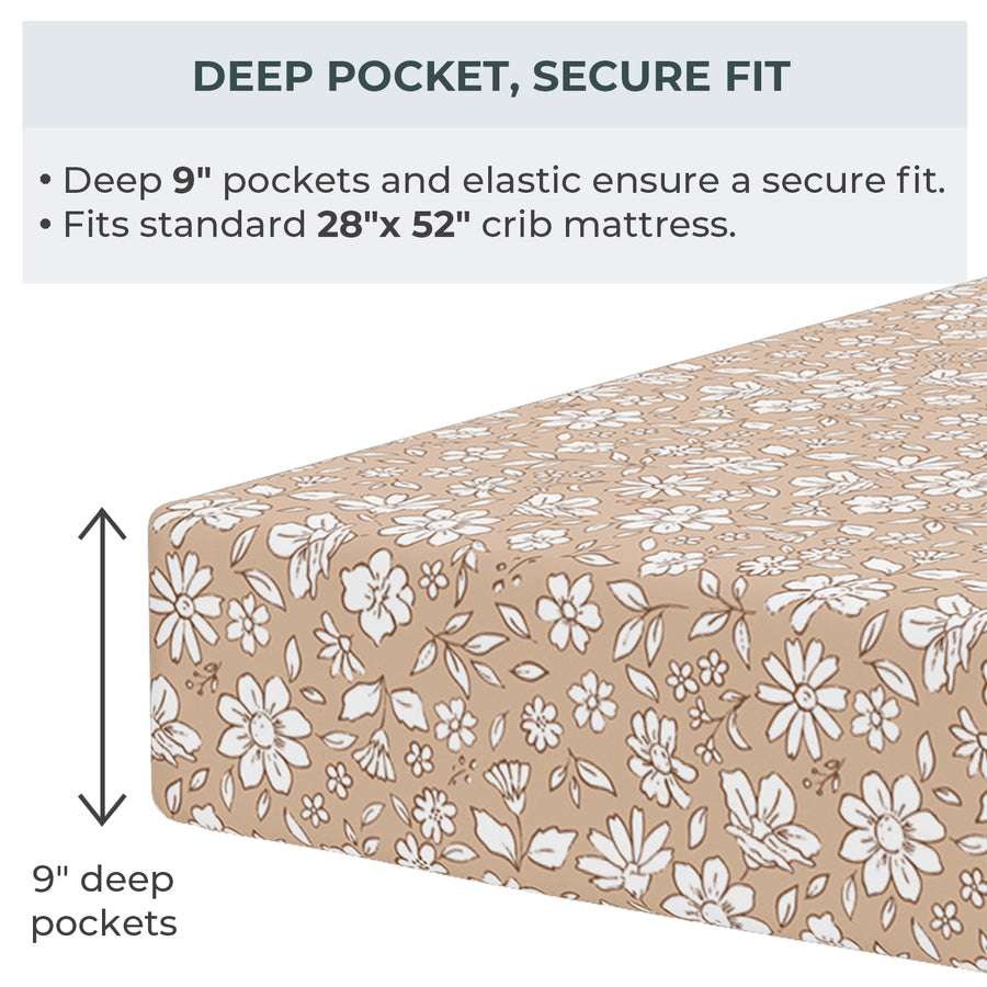 Crib sheets - Meadow