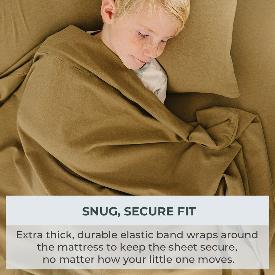 Twin sheets (3 Piece) - Khaki Brown