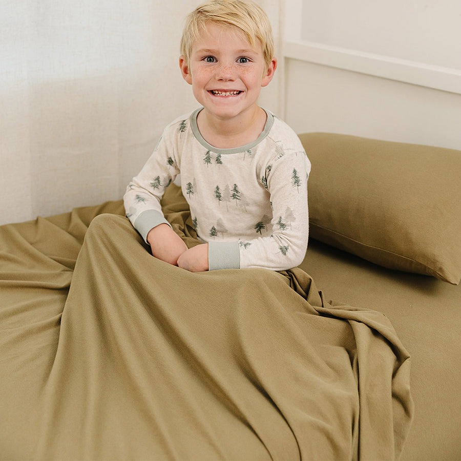 Twin sheets (3 Piece) - Khaki Brown