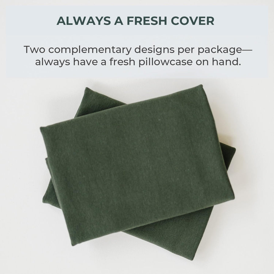 Solid Pillowcase - Wood Green