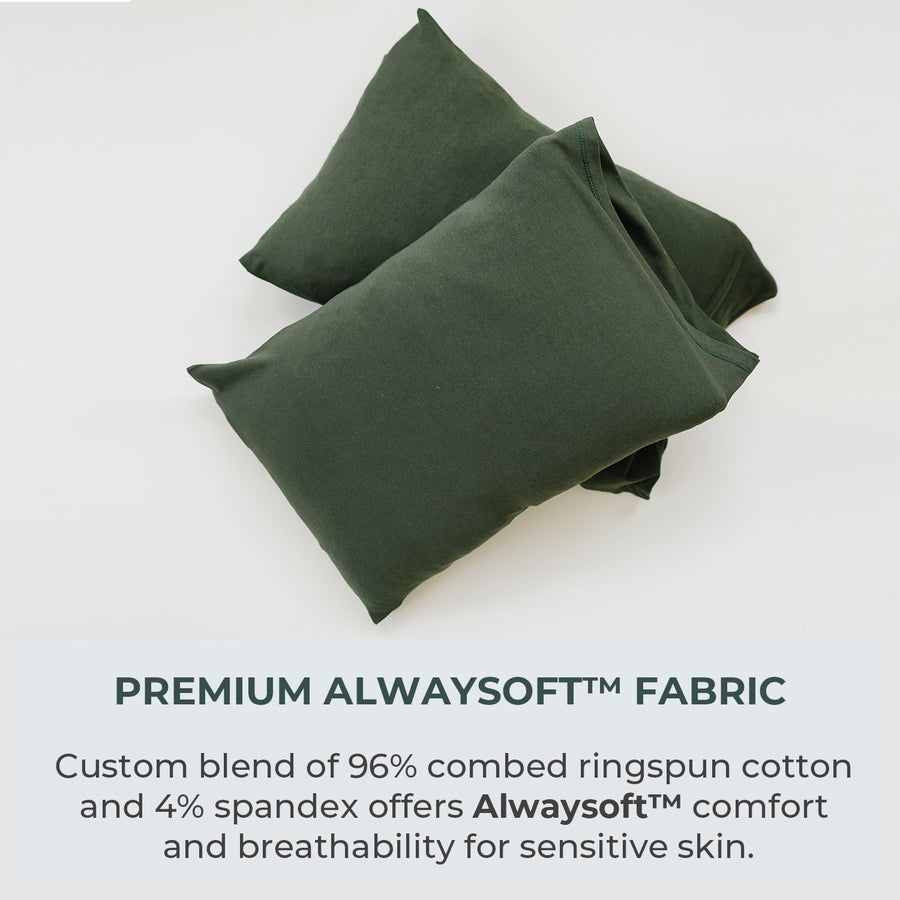Solid Pillowcase - Wood Green