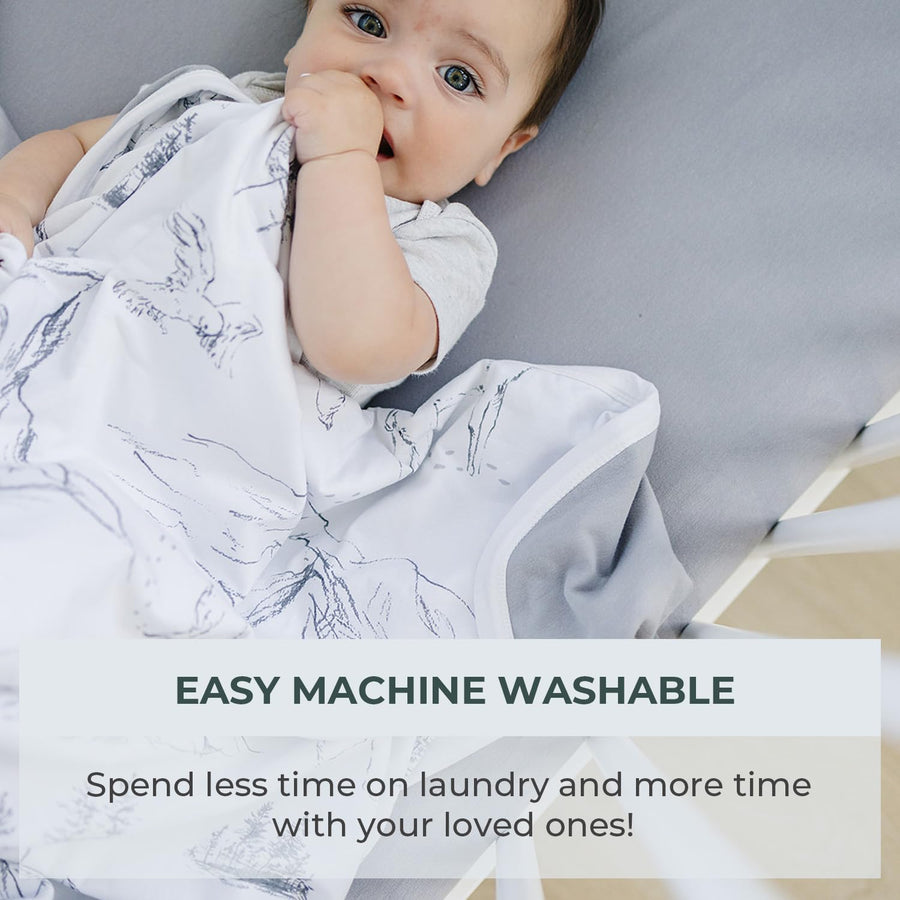 Crib sheet Single - Smoky Grey