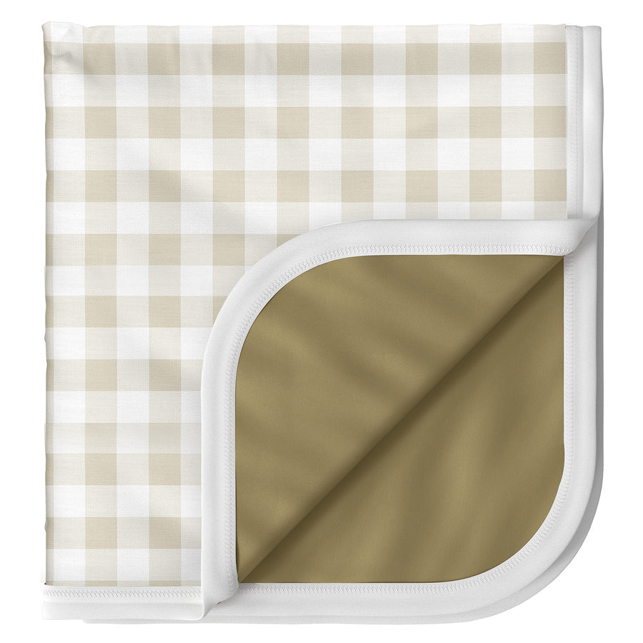 3-Layered Blanket - Gingham Khaki