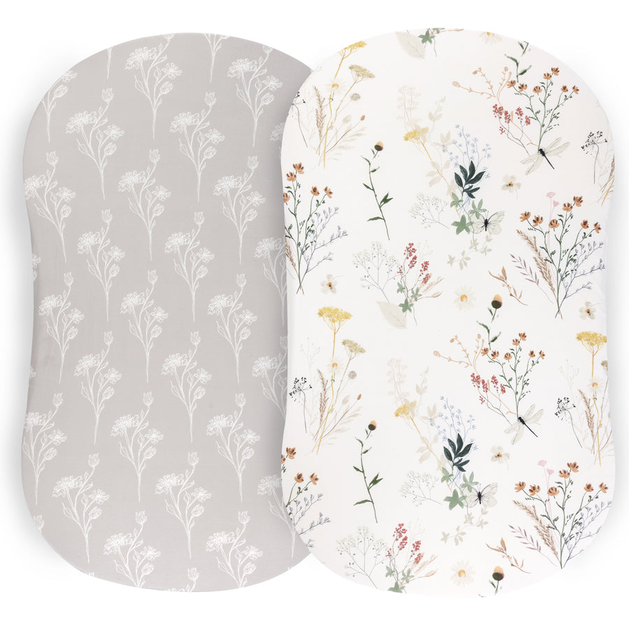 Bassinet sheets - Wildflower