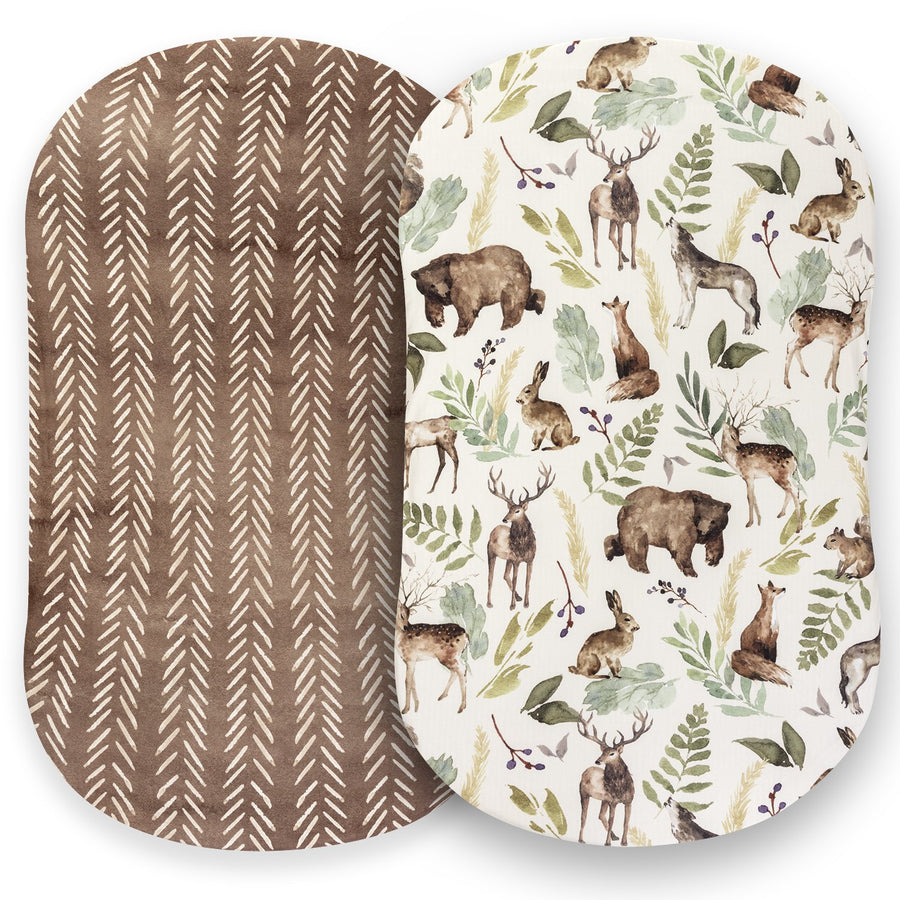 Bassinet sheets - Wildlife