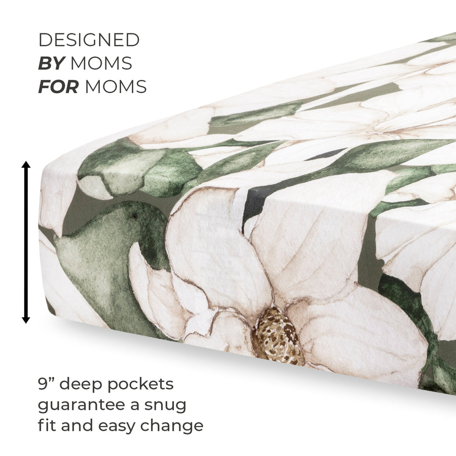 Crib sheet Single - Zephyr Magnolia