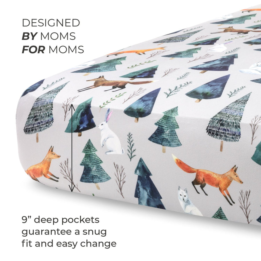 Crib sheet Single - Animals