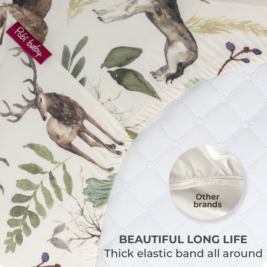 Bassinet sheets - Wildlife