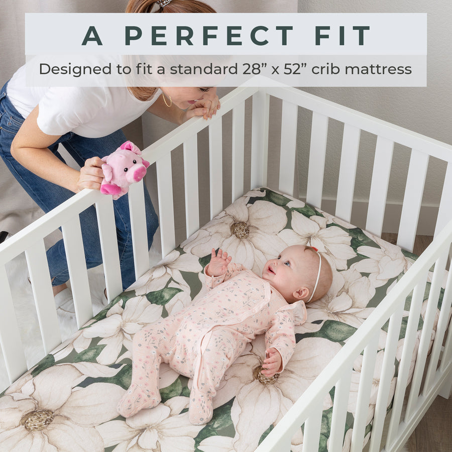 Crib sheet Single - Zephyr Magnolia