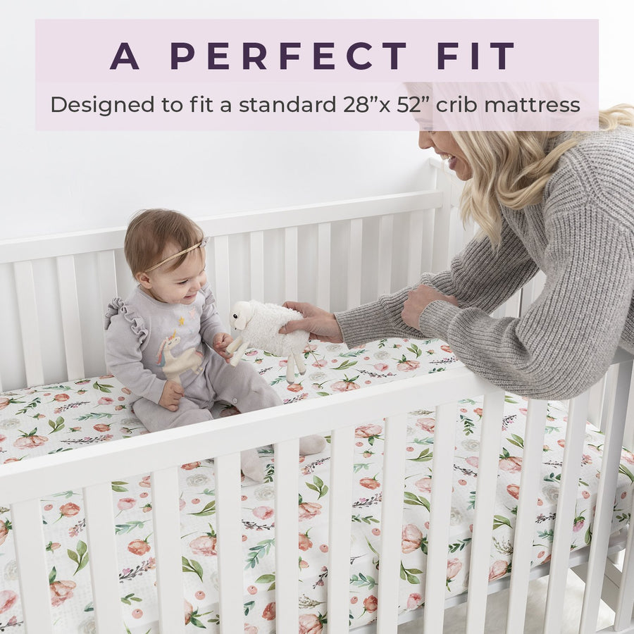 Crib sheets Allure Pobi Baby Canada