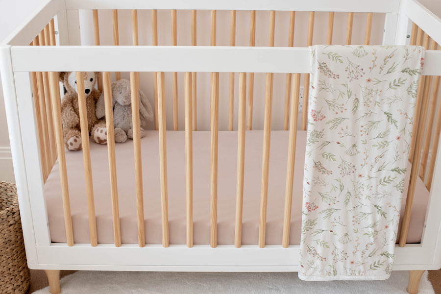 Crib sheet Single - Pink Beige