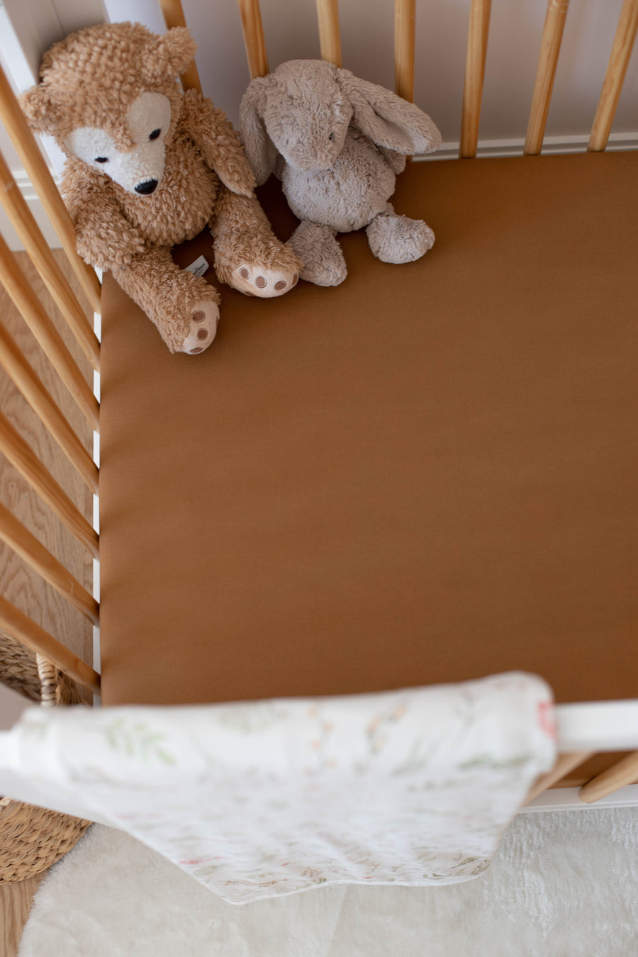 Crib sheet Single - Caramel Brown